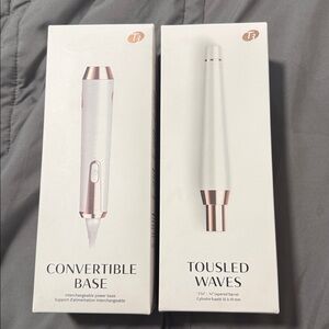 T3 White and Rose Gold Curling Iron Set